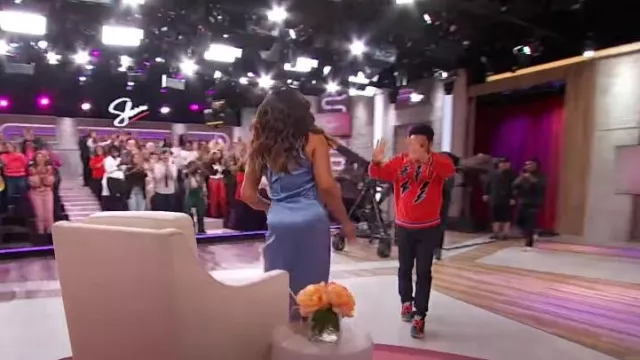 Zara Bolt Print Sweater worn by Jawn Murray as seen in Sherri on January 18, 2024