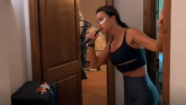 Alo Yoga Slit Bra worn by Kyle Richards as seen in The Real Housewives of Beverly Hills (S13E13)