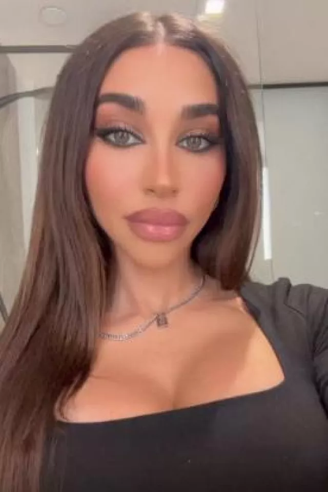 Dior Lock and Key Charm Necklace worn by Chantel Jeffries on her