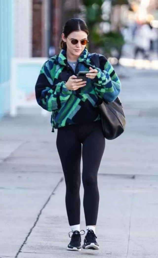 Apple Silicone Case with Magsafe in Cypress used by Lucy Hale in Los Angeles on January 23, 2024