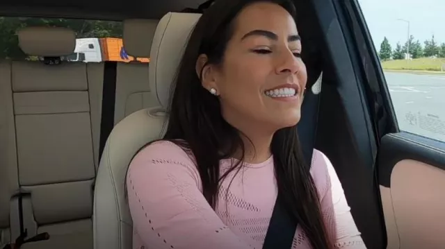 Fabletics Sarah Sleeve Top worn by Verónica Rodríguez as seen in 90 Day: The Single Life (S04E04)
