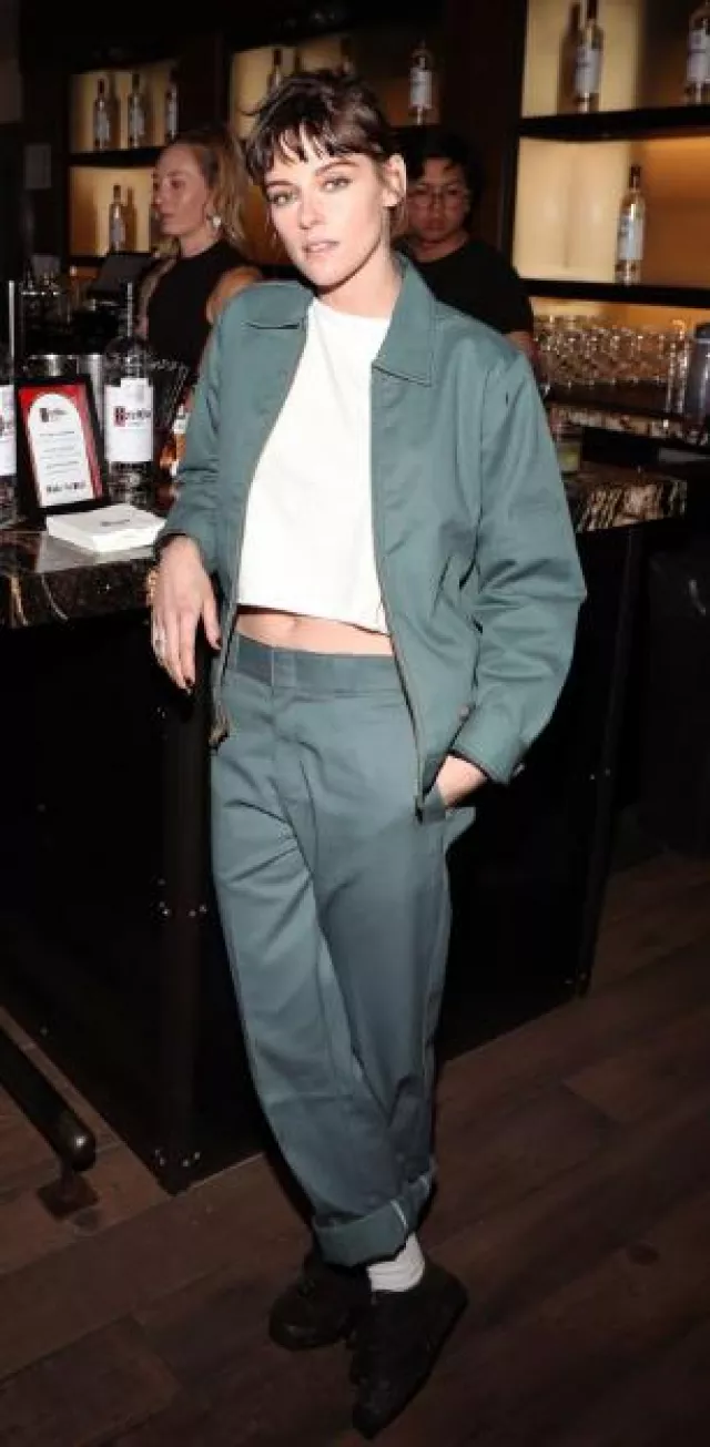 Dickies Lined Eisenhower Jacket worn by Kristen Stewart at Ketel One Family Made Vodka Celebrates the Cast of Winner on January 20, 2024