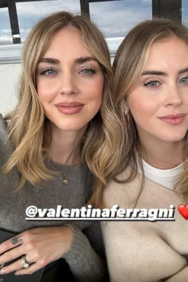 Polo Ralph Lauren Cable Knit Wool Cashmere worn by Chiara Ferragni on her Instagram Story on February 4 2024