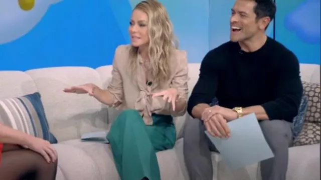 Acne Studios Tyrah Pants worn by Kelly Ripa as seen in LIVE with Kelly and Mark on February 2, 2024