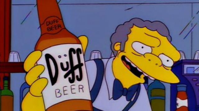 La bière Duff de Homer Simpson dans Les Simpson