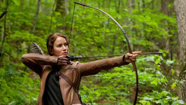 L'arc de Katniss Everdeen (Jennifer Lawrence) dans Hunger Games