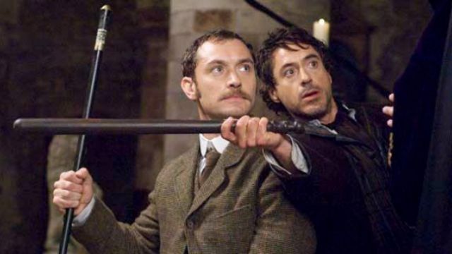 The cane sword Dr. Watson (Jude Law) in Sherlock Holmes