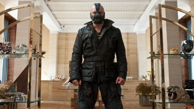 Le masque de Bane (Tom Hardy) dans Batman : The Dark Knight Rises