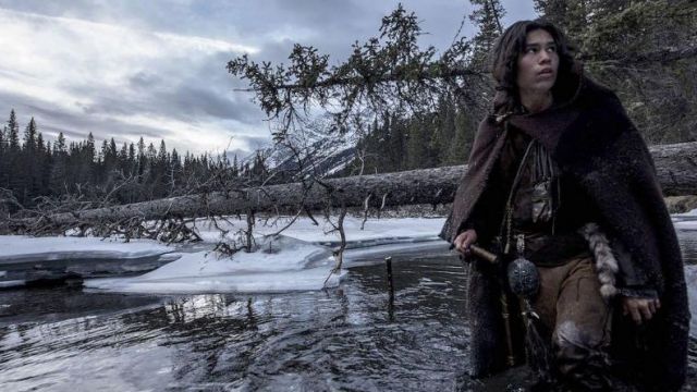 The authentic belt equipment Hawk (Forrest Goodluck) in The Revenant