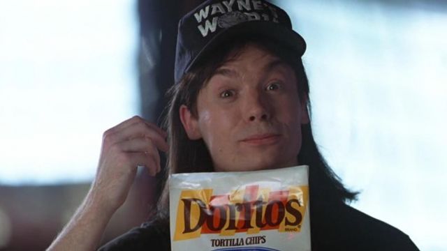 The Doritos Tortilla Chips, Wayne Campbell (Mike Myers) in Wayne's World