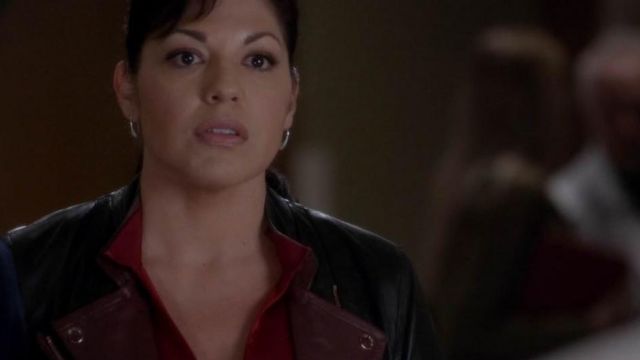 The leather jacket of Dr. Callie Torres in Grey's Anatomy