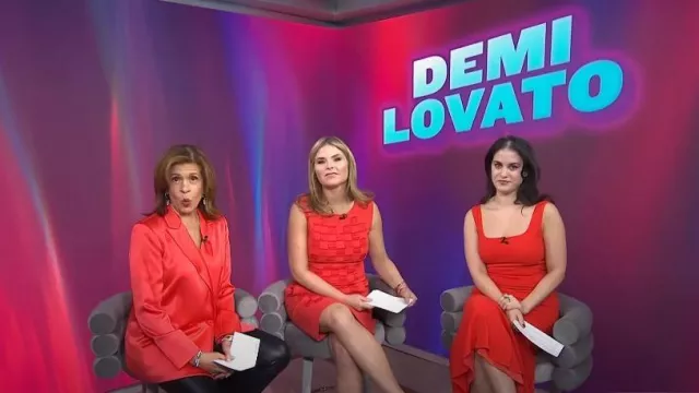 Alice + Olivia Justin Double Breasted Blazer worn by Hoda Kotb as seen in Today with Hoda & Jenna on February 2, 2024