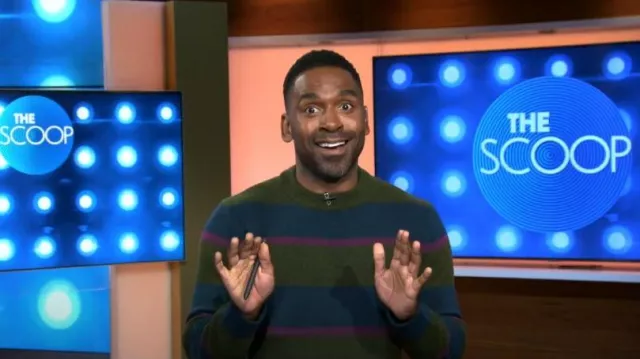 H&M Knit Sweater worn by Justin Sylvester as seen in Today  with Hoda & Jenna on February 6, 2024