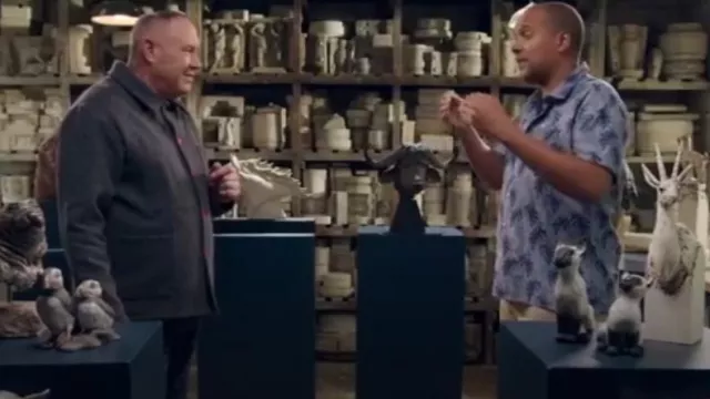 Le Laboureur Wool Work Jack­et worn by Keith Brymer Jones as seen in The Great Pottery Throw Down (S07E04)