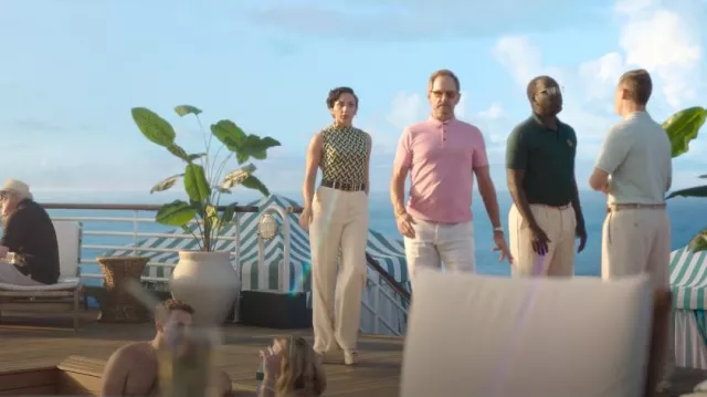 Cinturón dúo negro usado por Anna (Lauren Patten) como se ve en Death and Other Details (T01E05)