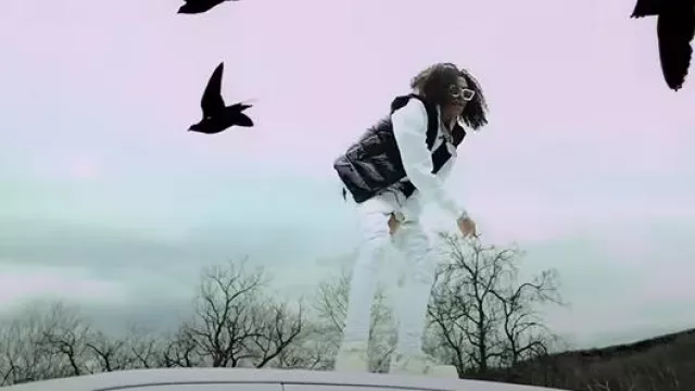 Louis Vuitton White '1.1 Millionaires' Sunglasses worn by DD Osama in YEH music video