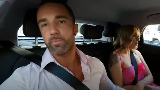 Villains Fi­nesse Maxi worn by Tori Adams as seen in Married at First Sight (S11E06)