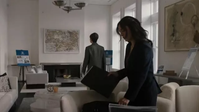 Veronica Beard Tonelli Pants worn by ADA Samantha Maroun (Odelya Halevi) as seen in Law & Order (S23E04)