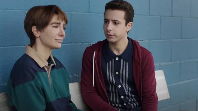 J. Crew Femmes XS Tricot Col Marine Pull Bouton Manches Courtes Coton Rockabilly porté par Peter (Jake Ryan) comme on le voit dans Tchad (S02E09)