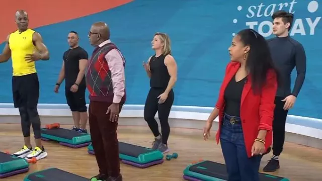 Gucci Re­versible Lo­go-plaque Belt worn by Sheinelle Jones as seen in Today on February 12, 2024