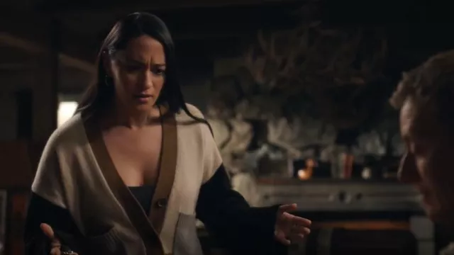 Frame Color Block Cardigan worn by Asta Twelvetrees (Sara Tomko) as seen in Resident Alien (S02E12)