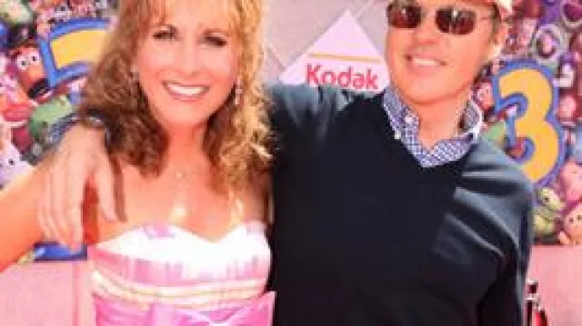 Jovani Pink Plaid Dress with Bow worn by Jodi Benson at the Los Angeles premiere for 'Toy Story 3' June 13th, 2010