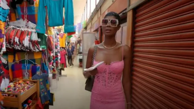 Bardot Olina Midi Dress worn by Kiki Barth as seen in The Real Housewives of Miami (S06E16)
