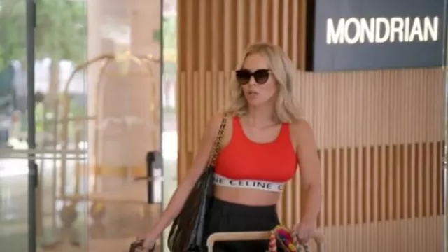 Celine Sports Bra worn by Nicole Martin as seen in The Real