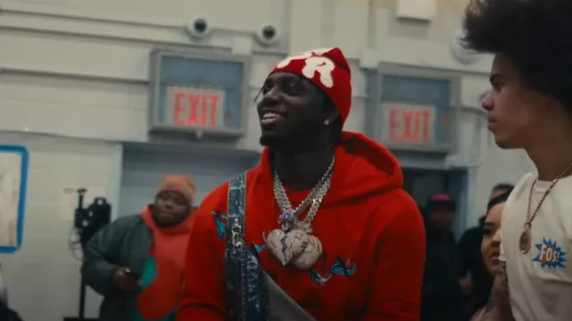 Lanvin Red Dragon Logo Print Hoodie worn by Sleepy Hallow in Sleepy Hallow - Cupid's Guidance (Official Video)
