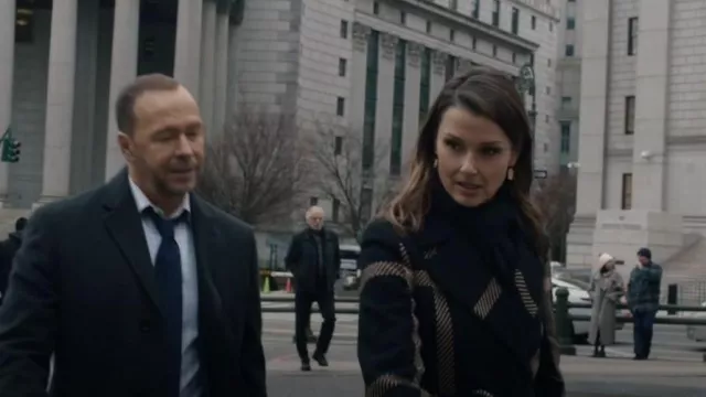 Hobbs London Florina Plaid Coat worn by Erin Reagan (Bridget Moynahan) as  seen in Blue Bloods (S14E01)