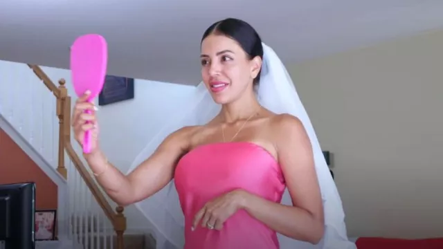 Ramy Brook Lisa Strapless Side-Slit Midi Dress worn by Jasmine Pineda as seen in 90 Day Fiancé (S10E17)
