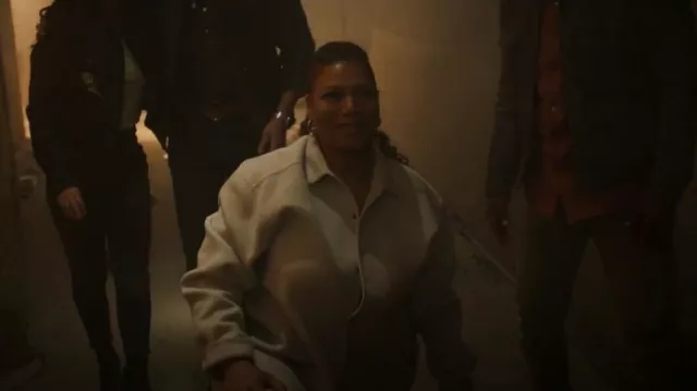 Fear Of God Eter­nal Wool Cash­mere Shirt worn by Robyn McCall (Queen Latifah) as seen in The Equalizer (S04E01)