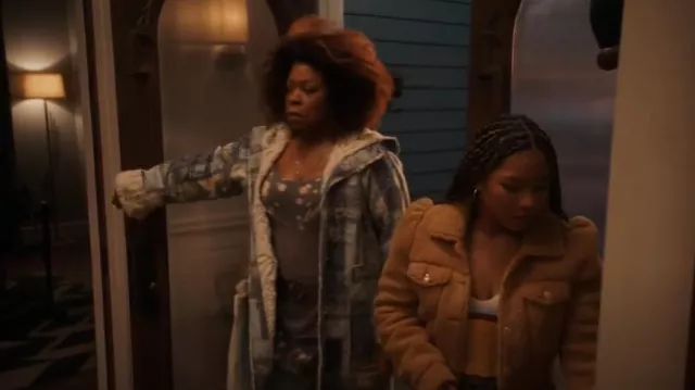 Johnny Was Shasiko Patchwork Print Sherpa Lined Jacket worn by Viola 'Vi' Marsette (Lorraine Toussaint) as seen in The Equalizer (S04E01)