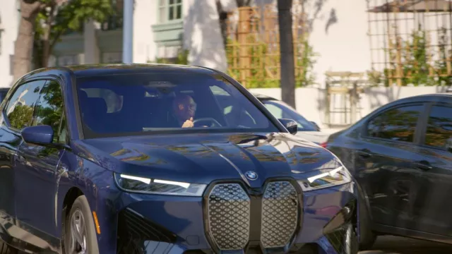 BMW IX car driven by Larry David (Larry David) as seen in Curb Your Enthusiasm (S12E03)