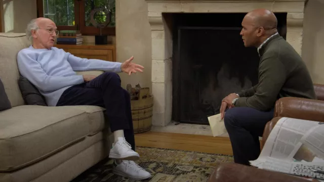 Adidas Stan Smith white wneakers worn by Larry David (Larry David) as seen in Curb Your Enthusiasm (S12E03)