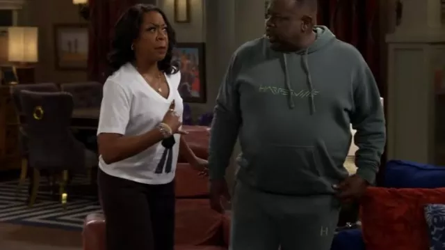 Puma Essentials Sweatpants worn by Tina Butler (Tichina Arnold) as seen in The Neighborhood (S06E02)