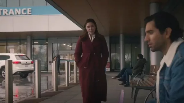 Ted Baker Rrosie Coat worn by Dr. Sam Griffith (Sophia Bush) as seen in Good Sam (S01E03)