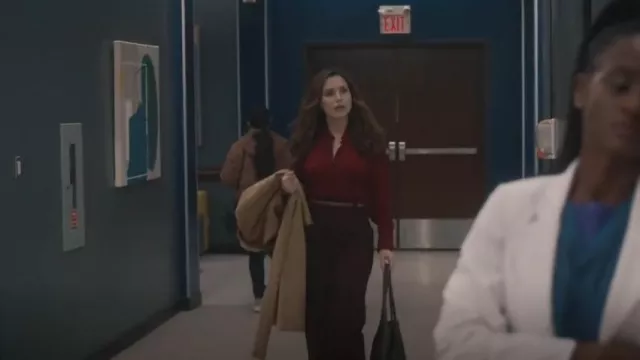 Theory Clas­sic Fit­ted Blouse worn by Dr. Sam Griffith (Sophia Bush) as seen in Good Sam (S01E08)