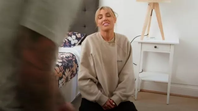 Fear of God Fog Essentials Core Kids Crewneck String worn by Madeleine Maxx as seen in Married at First Sight (S11E15)