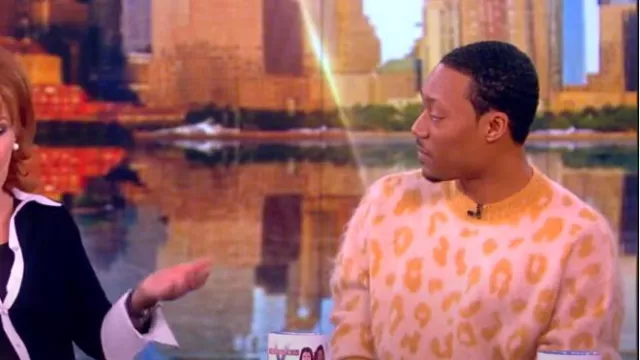 Isabel Marant Tevy Super Kid Mohair Blend Sweater worn by Tyler James Williams as seen in The View on  February 19, 2024