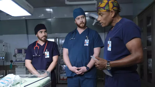 Blue Dial Watch worn by Dr. Marcus Andrews (Hill Harper) as seen in The Good Doctor TV series outfits (S06E07)