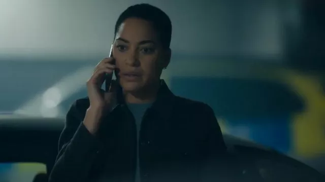 Rails Easton Jacket worn by June Lenker as seen in Criminal Record (S01E08)