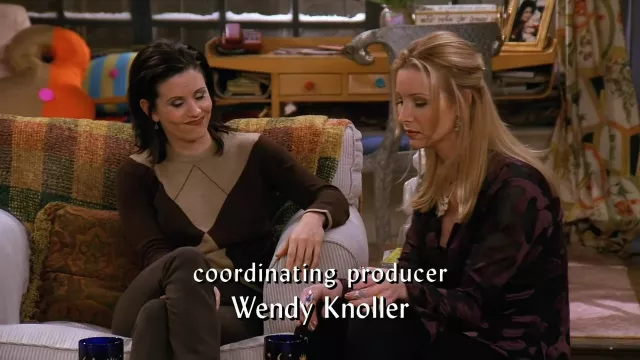 Black and Tan Sweater worn by Monica Geller (Courteney Cox) as seen in Friends (S03E11)