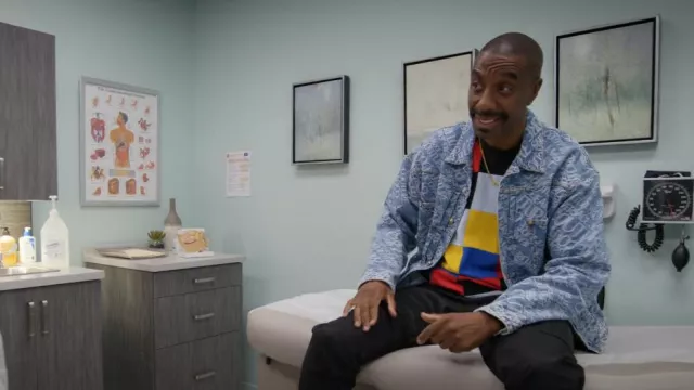 Supreme Patchwork Pique Tee worn by Leon Black (J. B. Smoove) as seen in Curb Your Enthusiasm (S12E04)