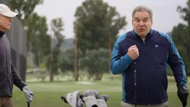 Lacoste Men's Sport Pack­able Golf Jack­et worn by Jeff Greene (Jeff Garlin) as seen in Curb Your Enthusiasm (S12E04)