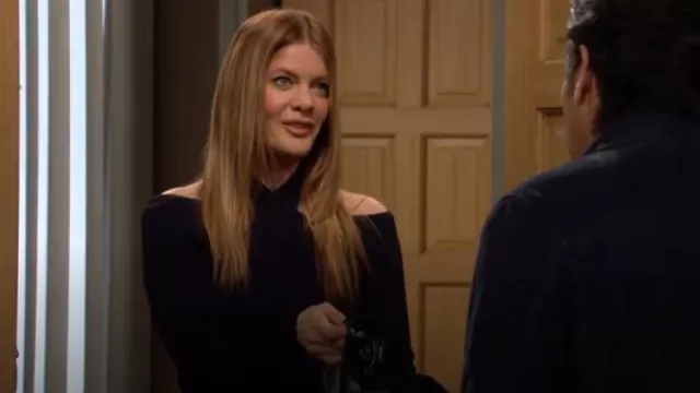 Karen Millen Knit­ted Top worn by  Phyllis Summers  (Michelle Stafford) as seen in The Young and the Restless on  February 21, 2024