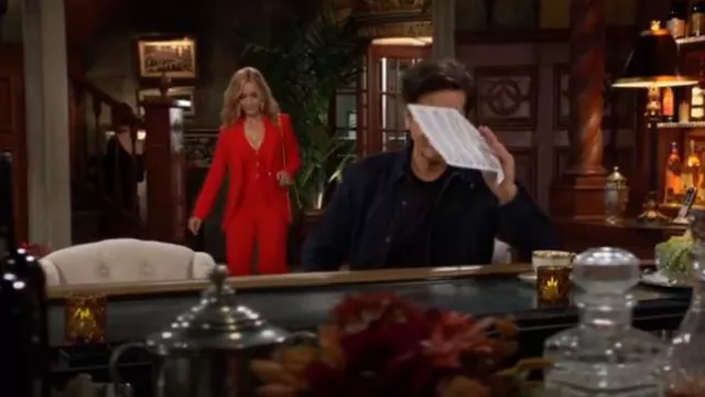Karina Grimaldi Fiona Pants worn by  Lauren Fenmore  (Tracey E. Bregman) as seen in The Young and the Restless on February 21, 2024