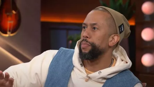 Homme + Femme My Love Hoodie worn by Affion Crockett as seen in The Kelly Clarkson Show on February 27, 2024