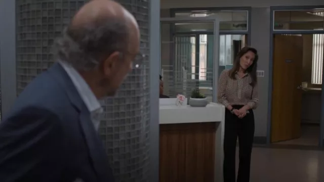 Nili Lotan Colleen Blouse of Dr. Audrey Lim (Christina Chang) as seen in The Good Doctor (S07E02)
