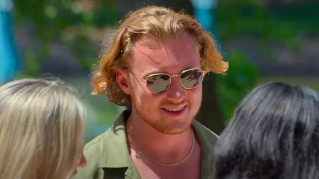 Ray Ban Hexagon Sunglasses worn by Johnny McIntyre as seen in Love Is Blind (S06E11)